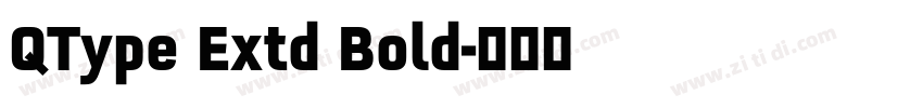 QType Extd Bold字体转换